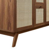 Wren 48" Double Sink Bathroom Vanity in Walnut Black