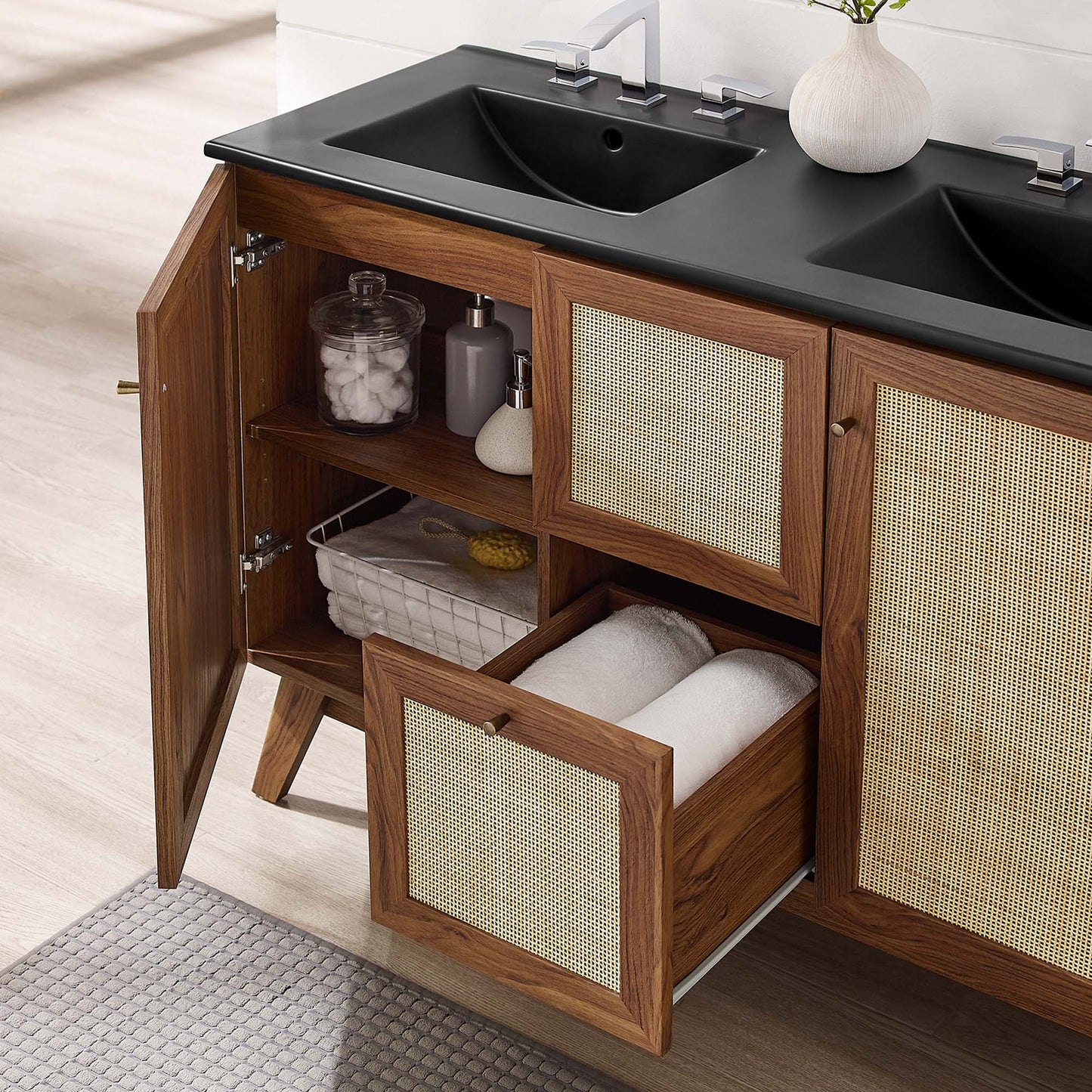 Soma 48" Double Sink Bathroom Vanity by Furniture For America