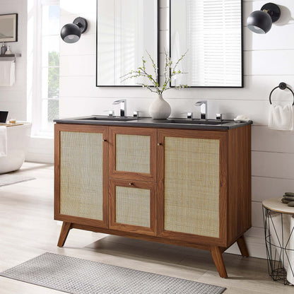 Soma 48" Double Sink Bathroom Vanity by Furniture For America