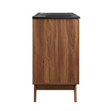 Wren 48" Double Sink Bathroom Vanity in Walnut Black