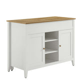 Hayes Kitchen Island in Oak White