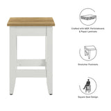 Vejle Kitchen Stool in Oak White