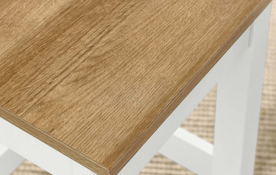 Vejle Kitchen Stool in Oak White