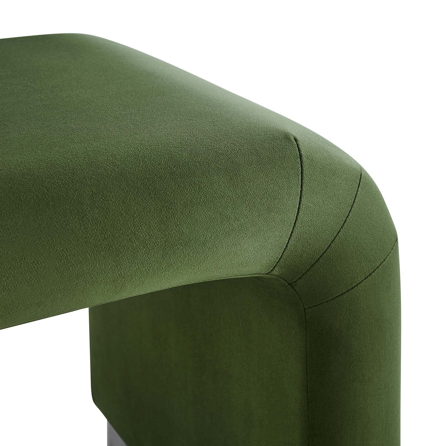 Koda Performance Velvet Waterfall Stool by Furniture For America