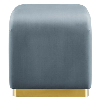 Koda Performance Velvet Waterfall Stool by Furniture For America