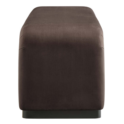 Koda Performance Velvet Waterfall Long Bench by Furniture For America