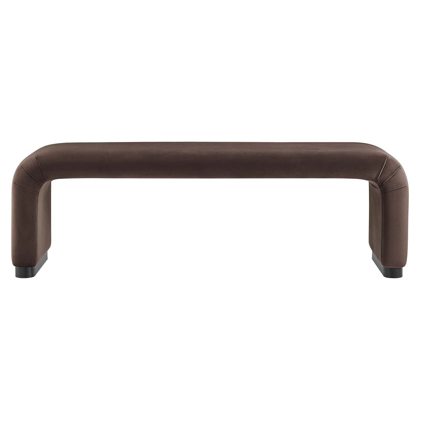 Koda Performance Velvet Waterfall Long Bench by Furniture For America