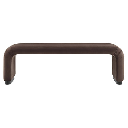 Koda Performance Velvet Waterfall Long Bench by Furniture For America