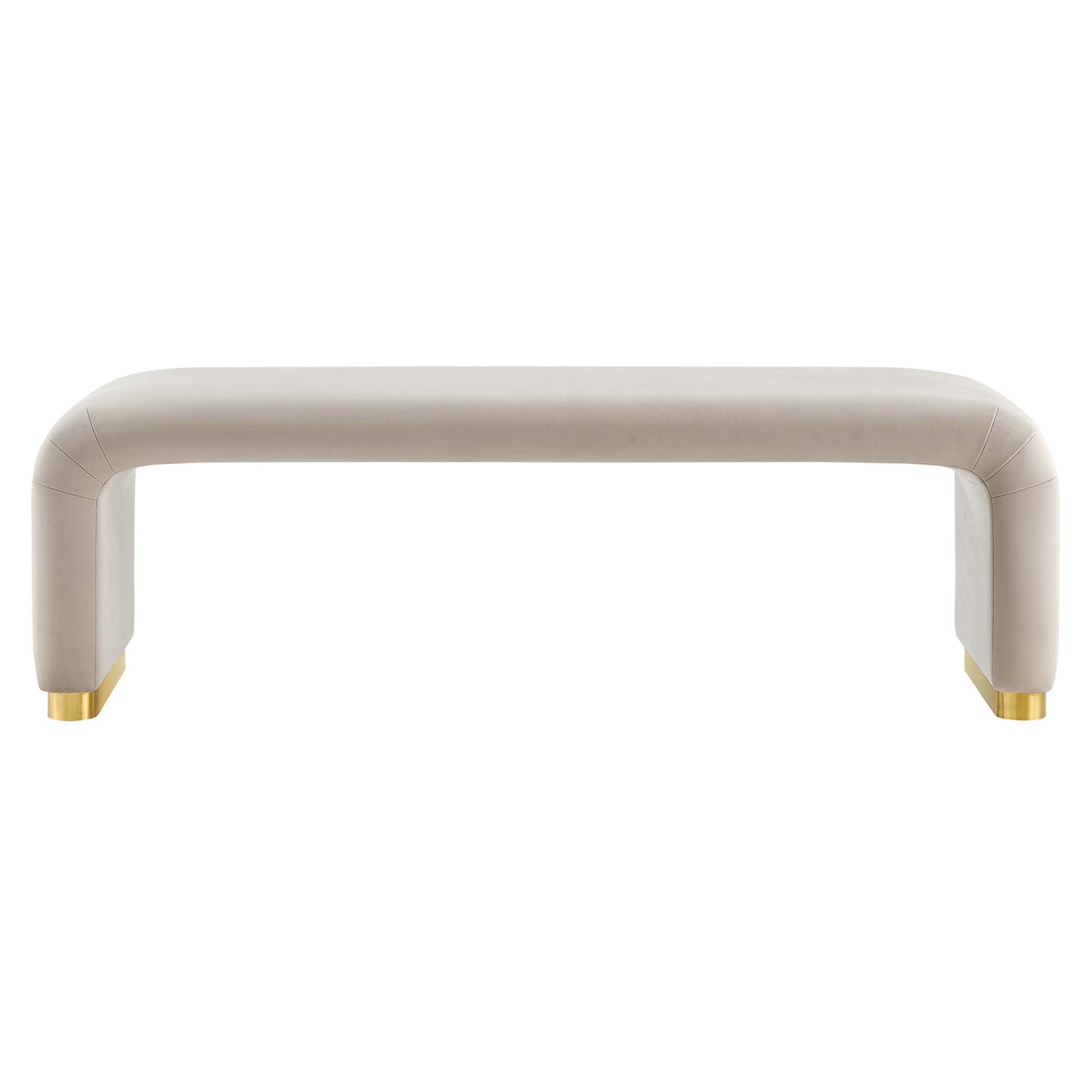 Koda Performance Velvet Waterfall Long Bench by Furniture For America