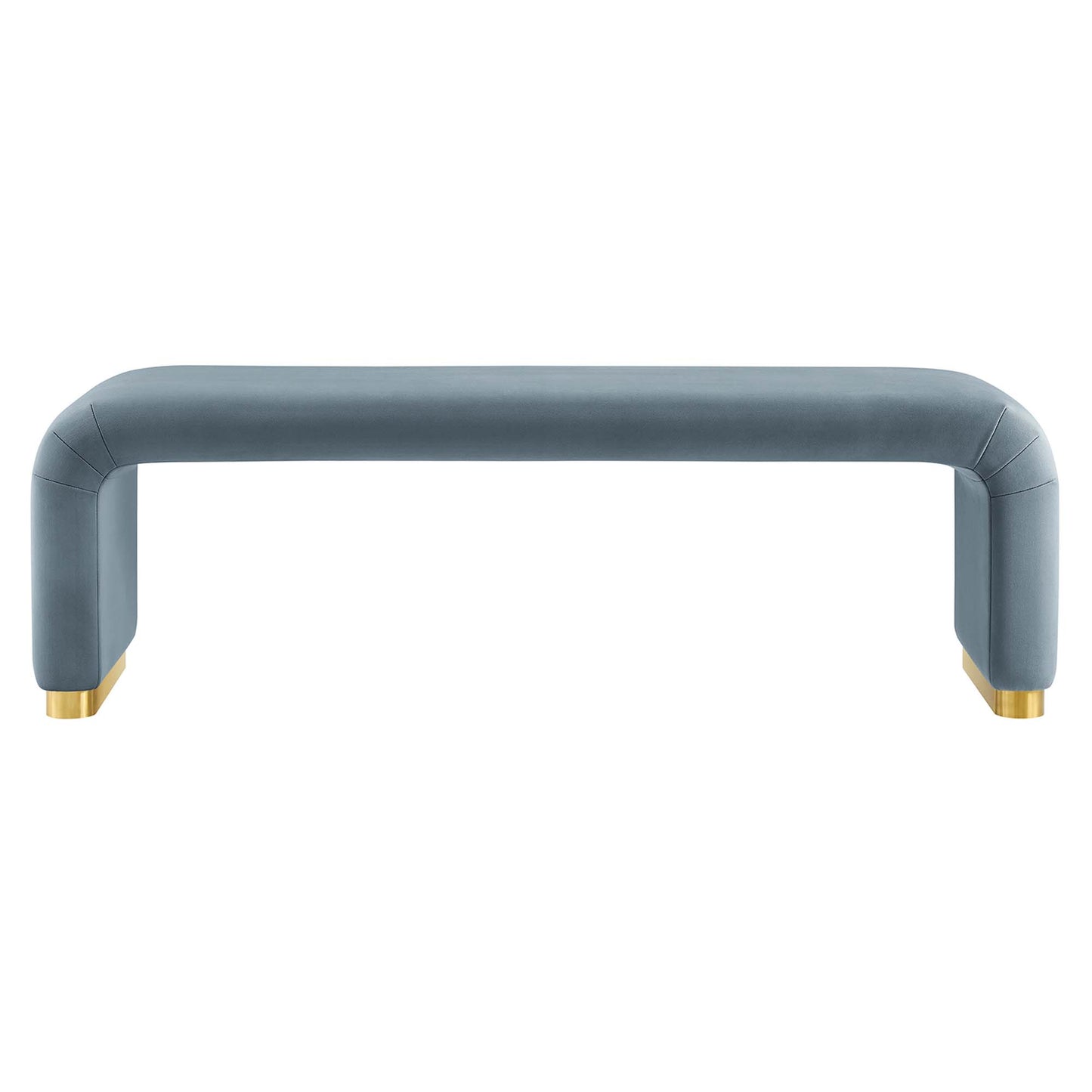 Koda Performance Velvet Waterfall Long Bench by Furniture For America