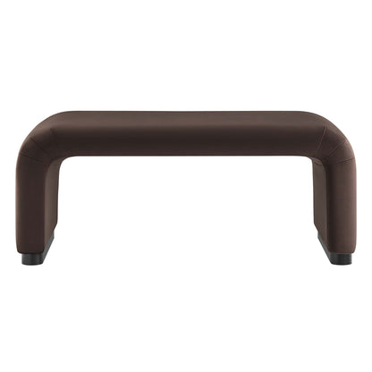 Koda Performance Velvet Waterfall Ottoman by Furniture For America