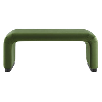 Koda Performance Velvet Waterfall Ottoman by Furniture For America