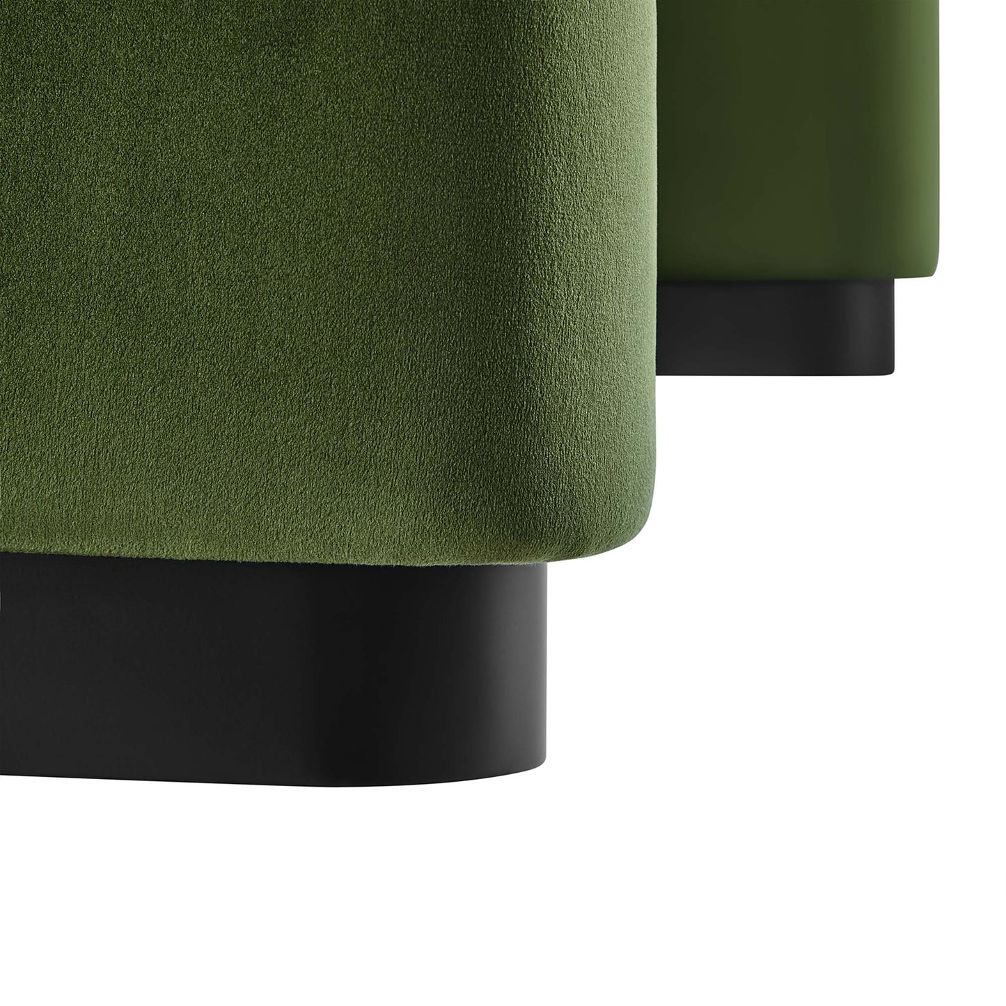 Koda Performance Velvet Waterfall Ottoman by Furniture For America