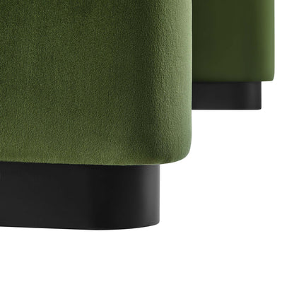 Koda Performance Velvet Waterfall Ottoman by Furniture For America