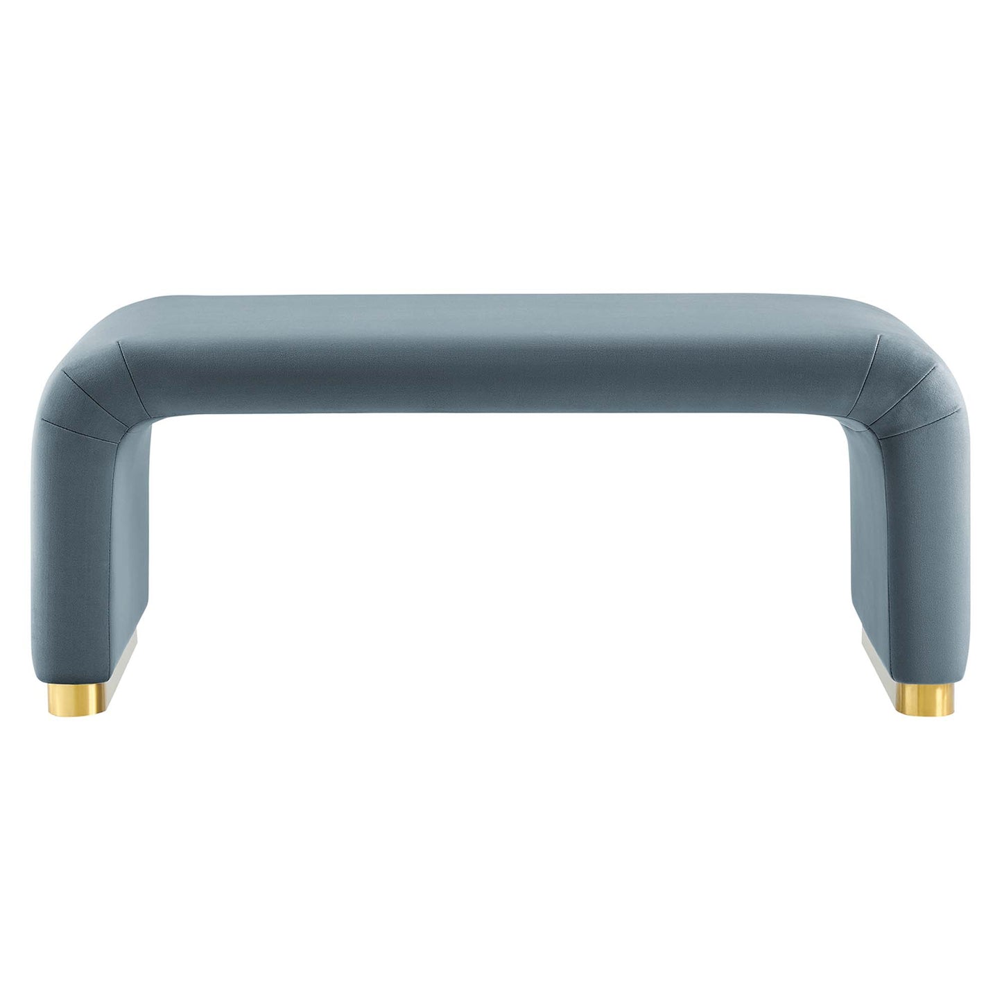Koda Performance Velvet Waterfall Ottoman by Furniture For America