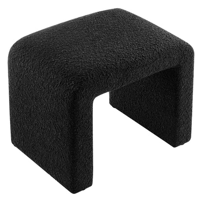Simba Boucle Fabric Waterfall Stool by Furniture For America