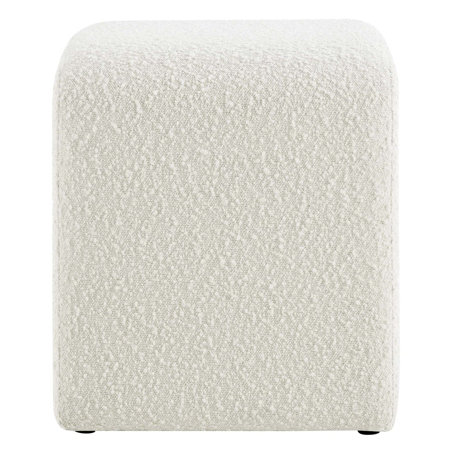 Simba Boucle Fabric Waterfall Stool by Furniture For America