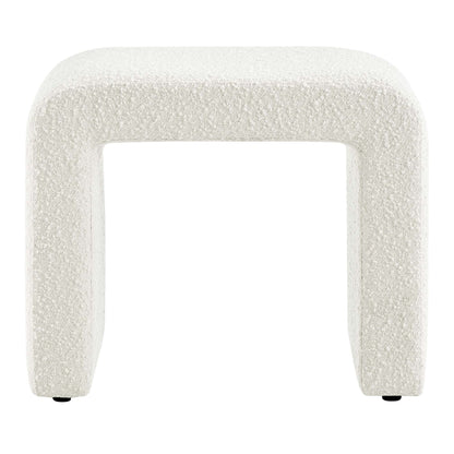 Simba Boucle Fabric Waterfall Stool by Furniture For America