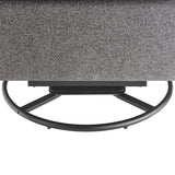 Greta Upholstered Fabric Lounge Chair in Light Gray