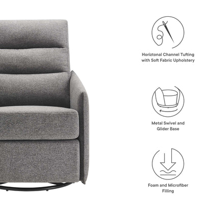 Etta Upholstered Fabric Lounge Chair by Furniture for America