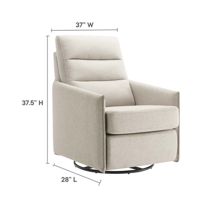 Etta Upholstered Fabric Lounge Chair by Furniture for America