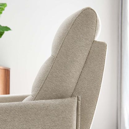 Etta Upholstered Fabric Lounge Chair by Furniture for America
