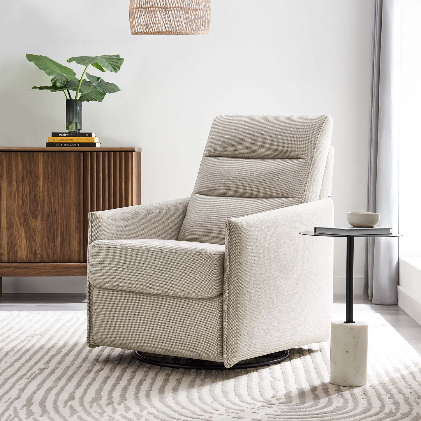 Etta Upholstered Fabric Lounge Chair by Furniture for America