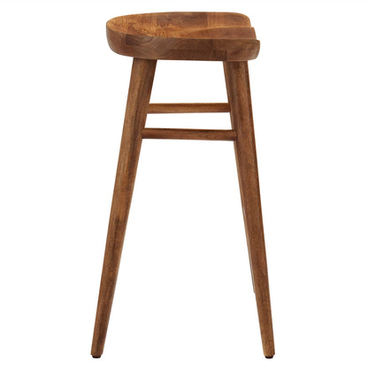 Saville Backless Wood Counter Stools Set of 2 by Furniture For America