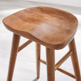 Oona Backless Wood Counter Stools Set of 2 in Walnut