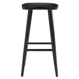 Oona Backless Wood Bar Stools Set of 2 in Black