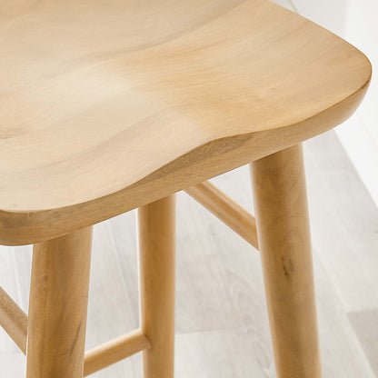 Saville Backless Wood Bar Stools Set of 2 by Furniture For America