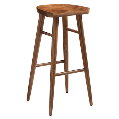 Saville Backless Wood Bar Stools Set of 2 by Furniture For America