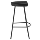 Milo Backless Wood Counter Stools Set of 2 in Black