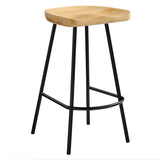 Milo Backless Wood Counter Stools Set of 2 in Oak