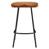 Milo Backless Wood Counter Stools Set of 2 in Walnut