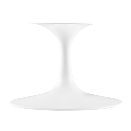 Lippa 36" Round Faux Travertine Coffee Table in White Travertine