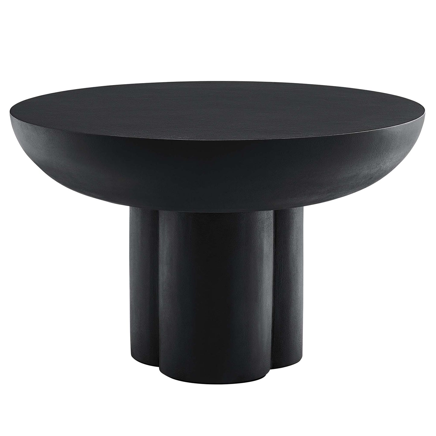 Caspian Round Concrete Coffee Table by Furniture For America