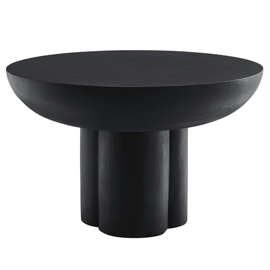 Caspian Round Concrete Coffee Table by Furniture For America