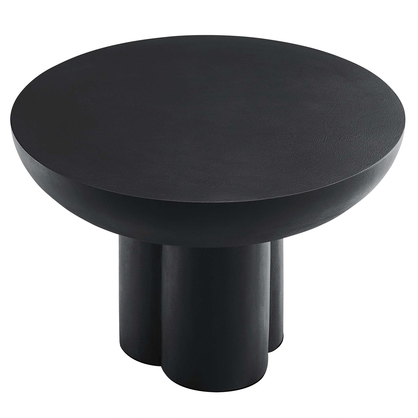 Caspian Round Concrete Coffee Table by Furniture For America