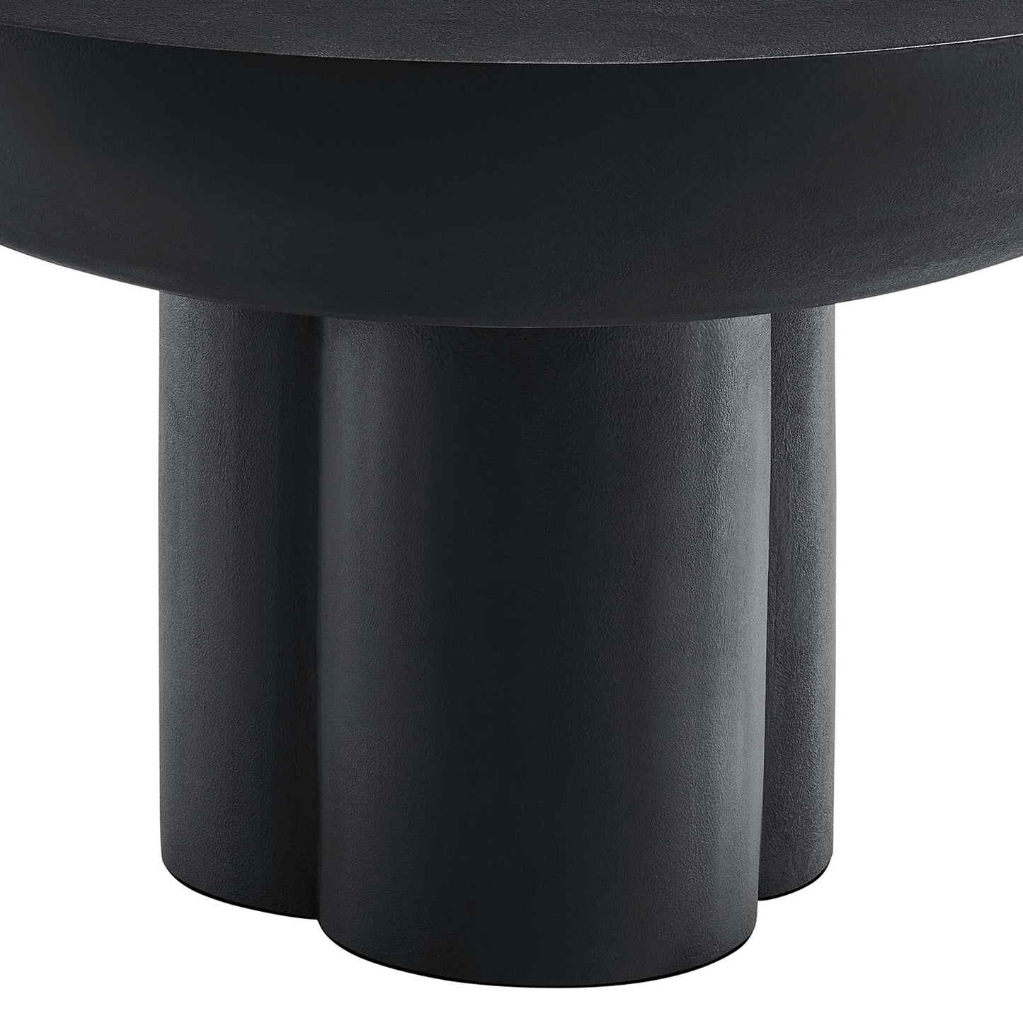 Caspian Round Concrete Coffee Table by Furniture For America