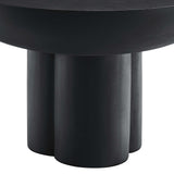 Canopy Round Concrete Coffee Table in Black