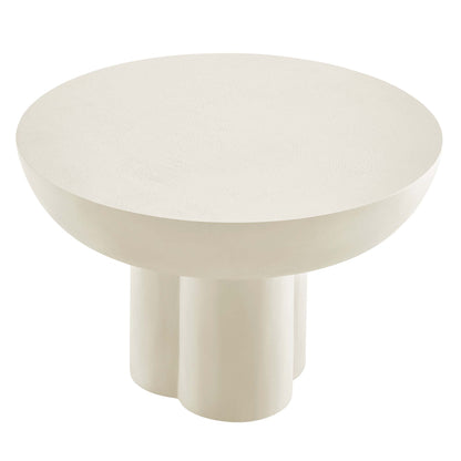 Caspian Round Concrete Coffee Table by Furniture For America