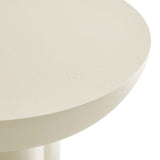 Canopy Round Concrete Coffee Table in White