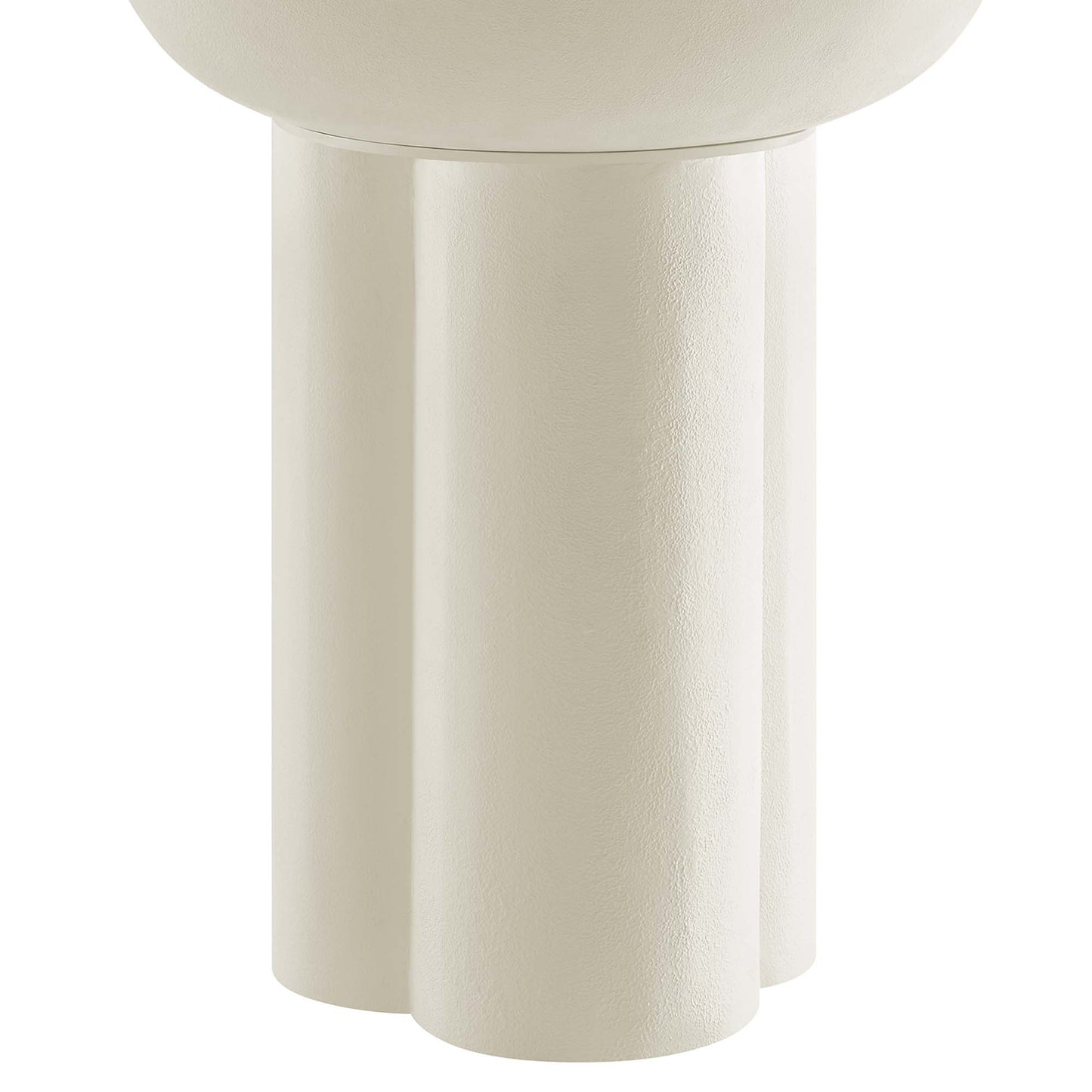 Caspian Round Concrete Side Table by Furniture For America