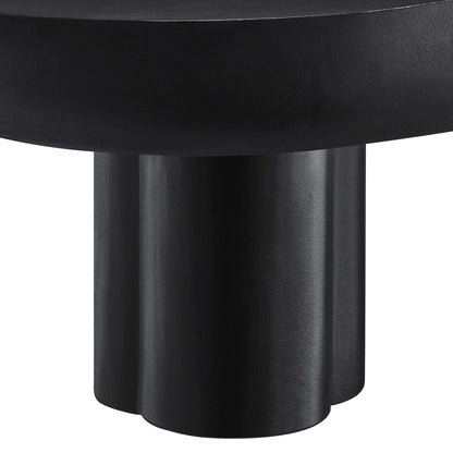 Caspian Oval Concrete Coffee Table by Furniture For America