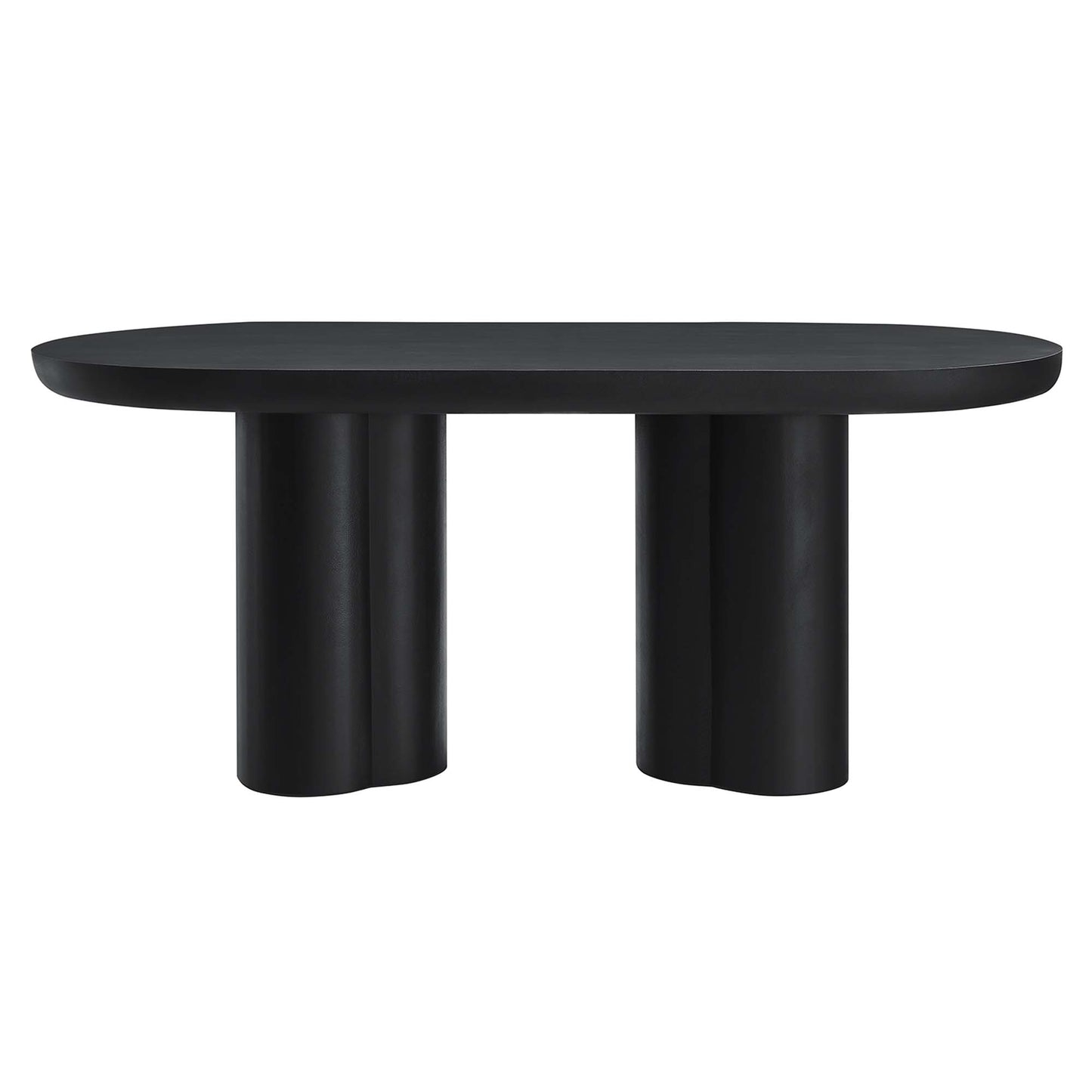 Caspian 72" Oval Concrete Dining Table by Furniture For America
