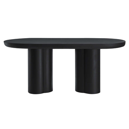 Caspian 72" Oval Concrete Dining Table by Furniture For America
