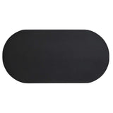 Canopy 72" Oval Concrete Dining Table in Black