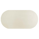 Canopy 72" Oval Concrete Dining Table in White