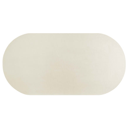 Caspian 72" Oval Concrete Dining Table in White